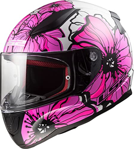 LS2, Casco Moto Integrale RAPID POPPIES Pink, S