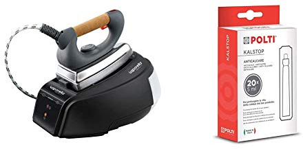 Polti Vaporella Forever 615 Pro, Ferro da Stiro a Vapore con Caldaia, 2150 W, Serbatoio 0.7 l, Autonomia Illimitata, 4 bar & Kalstop PAEU0094 Anticalcare per Apparecchi a Caldaia