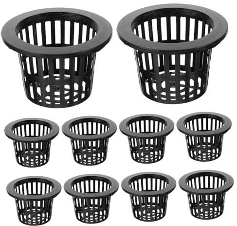 BESPORTBLE 10pezzi Vasi Mesh Per Piante Idroponiche Cestini Per Coltivazione Resistente Per Piante Acquatiche e Contenitori Per Impianti Senza Suolo Diamentro