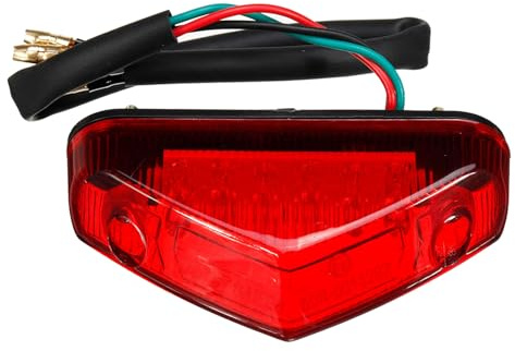 DONOONIS Luce Posteriore Moto LED Luce Freno Posteriore Moto 12V per Moto Universale per Moto Atv Dirt Bike Scooter Display Rosso LED