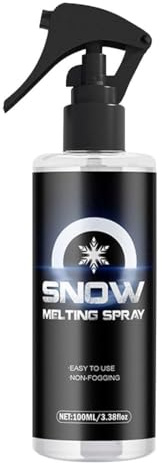 Mikiuly Spray de Deshielo, Spray Descongelante para Coche, Agente de Fusión de Hielo, Descongelador Parabrisas en Spray, Líquido descongelante para Eliminar Hielo del Parabrisas de los Coches, 100ml
