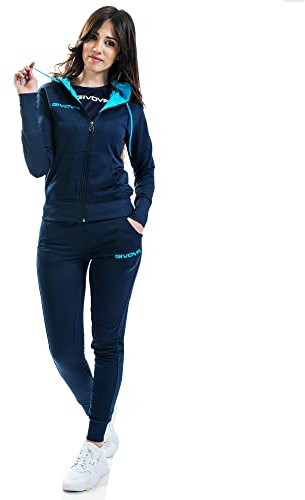 Givova Unisex Lady Anzug, blau/türkis, XL EU