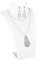 Espositore Busto Collana, 13,8 x 21,5 cm Busto Espositore Collane Busto per Manichino di Gioielli, Espositore per Collana per Girocolli, Pendenti, Catene e Collan (Bianco)