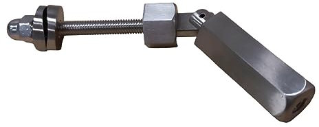 Tensor para cable de 4 mm, fijación manual sobre poste de acero inoxidable satinado A4