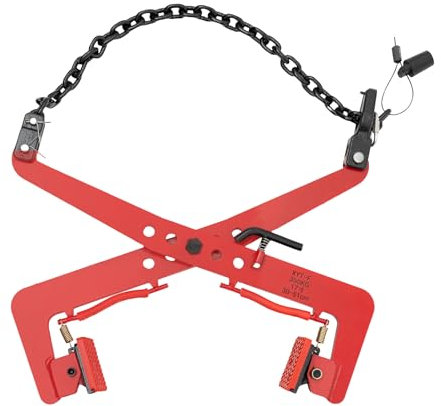 vinnyooc Pinza da 350 kg, pinza per bordi, pinza foresta, apertura regolabile 11,81 – 20,08 pollici, per automobili, costruzione ponte, miniere