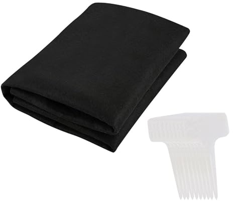 Zambuph 1 pieza con tela antimaleza, jardín de lana, película para jardín, permeable al agua, altamente estabilizada a los rayos UV, para interiores y