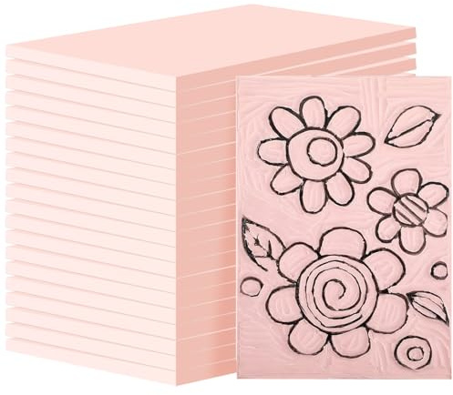 20 Stück 10x15 cm Gummi Schnitzblöcke, Linolschnitt-Stempel-Set