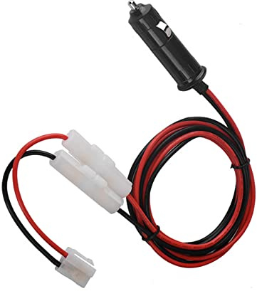 Asixxsix FT-7900/7800/8800/8900/1907 T Shape Strömkabelsladd med 14AWG GB Linje, 12-14V Inspänning, Viktigt för Bilradioägare 1,5 M