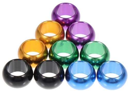 PRETYZOOM 10 Anillos de Aluminio para Patas de Paloma y Loro, Fácil Uso para Separar Diferentes Especies, Accesorios Duraderos para Aves en Jaulas