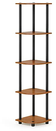 Furinno Ripiano Angolare a 5 Livelli Light Cherry/Black 5 livelli