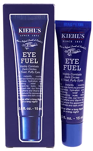 Kiehl's Eye Fuel Stimulating Eye Cream for Men, Caffeine Formula Targets Tired Eyes, Instant Cooling Effect, 15Ml