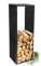 DanDiBo Kaminholzregal D-Stil 150 cm Kaminholzständer 10105 Holzkorb Kaminholzhalter Holzregal