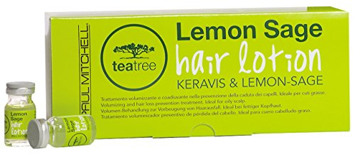 Paul Mitchell Tea Tree Hair Lotion with Keravis & Lemon Sage - For More Volume, Shine and Moisture, Works Against Hair Breakage, 12 x 6 ml
