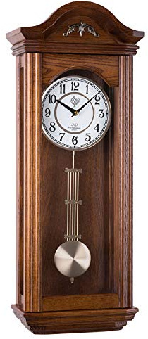 20123 Orologio a pendolo in legno da parete con movimento al quarzo suoneria wenstminster