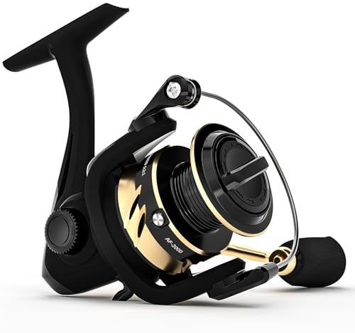 Ashconfish fiskerulle, sötvatten och saltvatten spinnrulle, levereras med 109 Yds flätlinje. Lätt kropp, 5: 0:1 växelförhållande, 7+1 stål BB, max 8 kg dragkraft, metallspole och handtag, AF2000