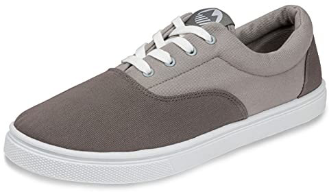 Lakeland Active Men's Hudson Canvas Trainers - Grey - 8.5 UK