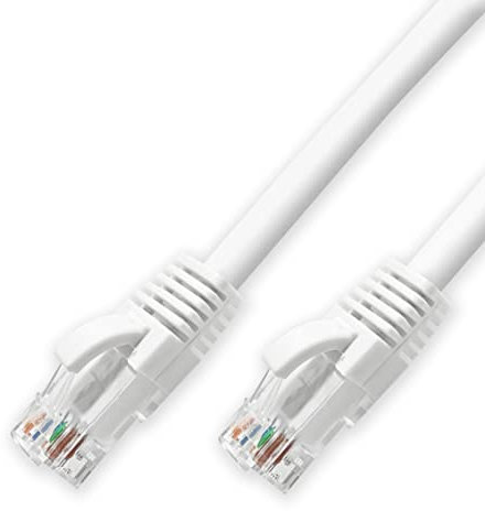 D.Square - Cable Ethernet Internet LAN 0,5m, Cat.6 U/UTP Blanco, Cable de Red LSOH, Conector Rj45, 1 GB/S, Ideal para Router/Móderms, Switch, Repetidor, Ordenador, Portátil, Red Locales.
