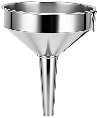 Embudo de Acero Inoxidable, Embudo de Cocina Grueso de Grado Alimenticio Grande para Uso en La Cocina, Botellas de Llenado, Frasco para Cocinar(11cm)