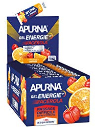 APURNA/Endurance/Pendant l'éffort/Gel Energie Passage Difficile/Acérola Orange/Présentoir 25x35g