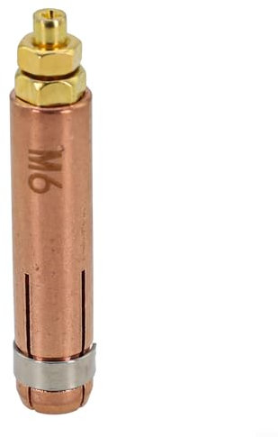 Para condensador de descarga de espárragos de soldadura portabrocas de cobre, longitud 43 05 mm, M3/M5/M6/M8 (M6)