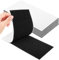 Klettband Selbstklebend Breit 6 Paar, 100 mm × 200 mm Extra Stark Klettverschluss Selbstklebendes, Klett Klebepads Schwarz für Häusliche und Schule, Ideale Alternative zu Schrauben, Klebstoff