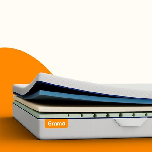 Emma One+ Matratze 160x200 H2 Mittelfest – Kühlende & atmungsaktive 3-Zonen-Schaummatratze – Ergonomisch, Klimaregulierend & Waschbarer Bezug – Für alle Schlafpositionen geeignet