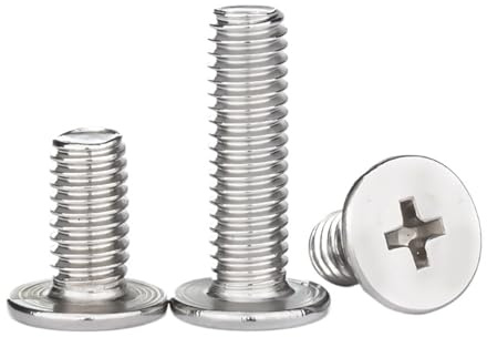 Viti a testa piatta rotonda, Bullone a testa piatta ultra sottile e bassa in acciaio inossidabile 304(8mm,M3)