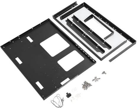 Erchineko ATX Open Chassis Case Rack, Stapelbar DIY Gaming PC Case Öppen Ram för EATX ATX MATX ITX Moderkort, Stöder X79 X99 Dual Channel, Full Height GPU, 360 Vattenkylning