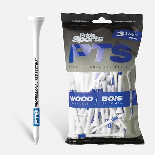 Pride PTS Unisex Golf Tees, Tees de Golf, Bolsa de 75 Tees