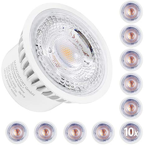 10x LED Modul MAX 230V 5W flach| für Einbaustrahler GU10/MR16 Ersatz | neutralweiß, Ø 50mm, Einbauramen Leuchtmittel Direktanschluss 230V