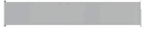 vidaXL Seitenmarkise Ausziehbar Sonnenschutz Sichtschutz Windschutz Seitenwandmarkise Seitenrollo Markise Balkon Terrasse Garten 117x600cm Grau