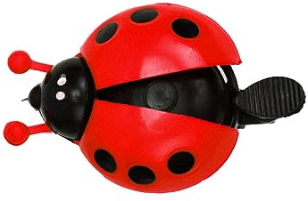 Leheybia 1 Pcs Ladybug Bicycle Bell Classic Bicycle Bell Thumb Bell for Bike for Road Mountain Bike Handlebars Adults Kids (red)