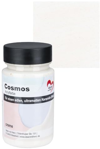 Ideen mit Herz Peinture acrylique Cosmos - Ultra mate - Effet céramique - 90 ml (crème)