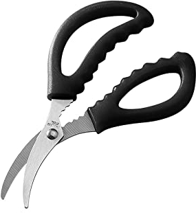 Craft Scissors Red Black Seafood Scissors Lobster Fish Prawn Peeler Shrimp Crab Seafood Scissors Shears Snip Shells Kitchen Tools Accessories Scissors