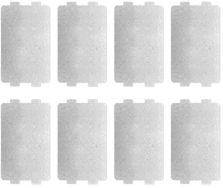 8 PCS High Temperature Resistant Microwave Waveguide Cover, Microwave Oven Mica Plate Sheet Oven Parts Universal Mica Sheet Replacement Heat Insulation Accessories for Home Kitchen 115 X 65 Mm