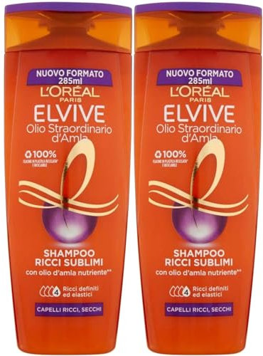 L'oreal Paris Elvive Haarpflege Shampoo und Spülung (Sublimi Locken-Shampoo 285 ml (2 Stück))