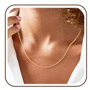 DORANA 1.5mm Silver Chains for Women S925 Twisted Rope Chain Sturdy Sterling Silver Chain Necklace Fade-Proof Silver Necklace Jewellery 14/16/18/20/22/24/26/28/30Inch