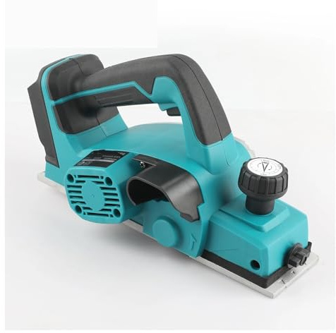 Hookurity Raboteuse électrique portative sans Fil Raboteuse Manuelle sans Fil 18 V Compatible avec Batterie: idéale for Le Bricolage à Domicile, la découpe de Meubles (sans Batterie)