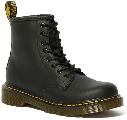 Dr. Martens Delaney Black Softy, Scarpe Brogue Stringate Unisex – Bambini, Nero, 30
