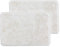 Schöner Wohnen Kollektion Badezimmerteppich 40x60 cm 2er Set – sehr Flauschige Badematte weiß – Deko Badezimmer Matte waschbar und rutschfest