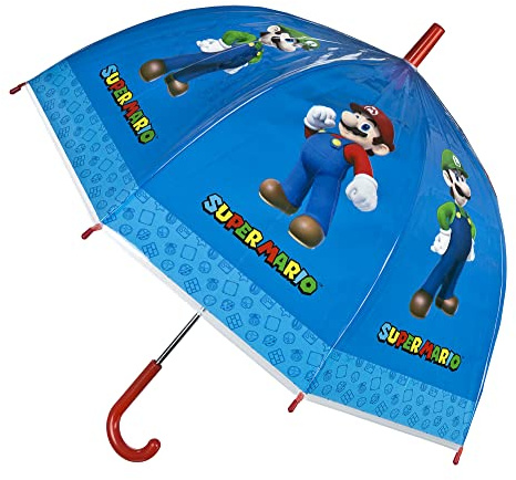 Undercover 6600000030 - Super Mario Paraply - Super Mario Paraply från Undercover, Längd 66 cm, Diameter 69 cm