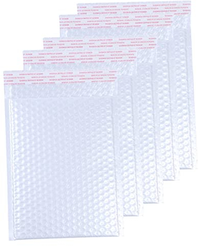 STOBOK 50 Stück Luftpolsterbeutel Schaumstoffpolsterung Plastiktüten-Organizer Transparenter Umschlagbeutel Selbstverschließender Luftpolsterbeutel Selbstverschließende