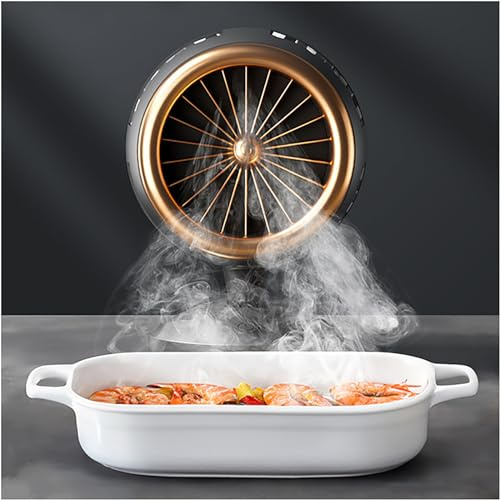 Mini Desktop Cooker Hood, Portable Range Hood, 2-Speed Strong Suction Capacity & Low Noise, with Changeable & Washable Filters, for Home Kitchen Indoor BBQ Hot Pot