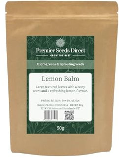 PREMIER SEEDS DIRECT - MICROGREEN Seeds - Lemon Balm (25 Grams)