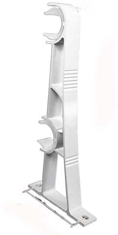 WUZIA 2 soportes de aleación para barra de cortina, soporte de barra transversal, soporte de pared