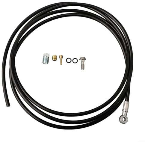 Kits de manguera con accesorios de banjo prensados, medidos a una longitud completa de 200 cm, satisfaciendo las necesidades de varios usuarios de MTB
