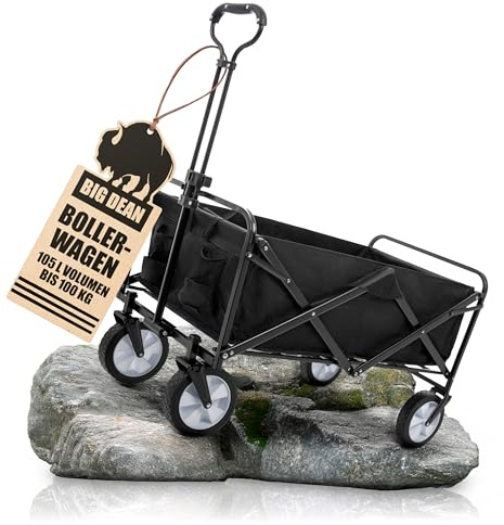 Bollerwagen faltbar 100kg belastbar 105L robuster Bollerwagen von BigDean
