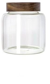 OnePine 1500ml/51 oz Tarros de Cristal Cocina Almacenaje con Tapa Hermético, Altura 15cm Boca ancha Botes Cristal Frascos de Vidrio para Conservar Té Café Azúcares Especias
