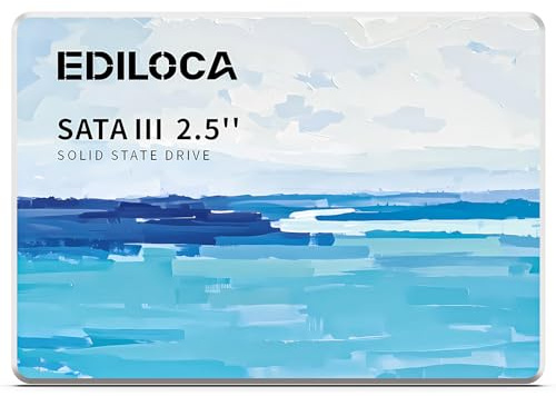 Ediloca ES580E SSD 2TB, Festplatte Internal 2.5 Inch SSD SATA III, 500MB/s Reading,Hard Drive for Fast Data Transfer, Solid State Drive for Laptop and Desktop