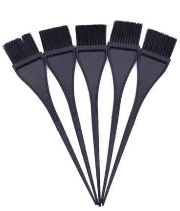 Hohopeti 10 Pezzi Pennello per Tintura per Chioma Nero Spazzola Applicatore Professionale per Colorazioni e Trattamenti per Uso Salone e Acconciature Fai da Te